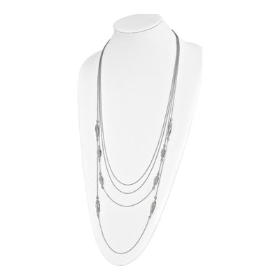 Sterling Silver Filigree Multi-Strand Necklace – view 3