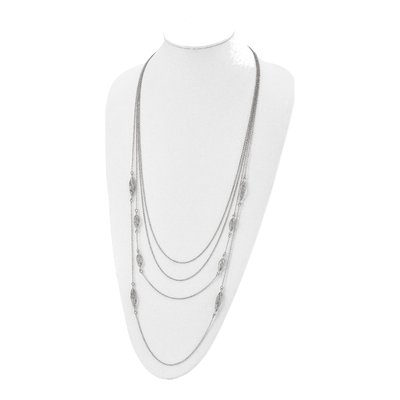 Sterling Silver Filigree Multi-Strand Necklace – view 4