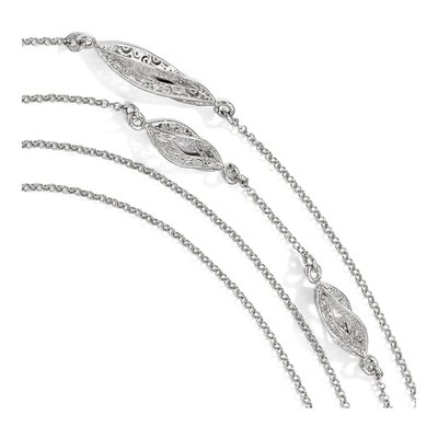 Sterling Silver Filigree Multi-Strand Necklace