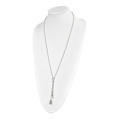 Sterling Silver Bird Cage Necklace – view 5