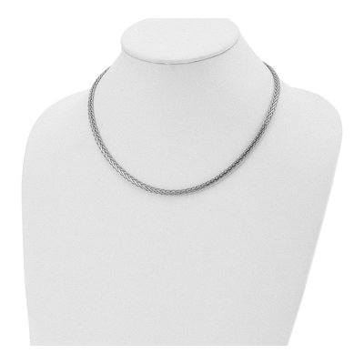 Sterling Silver Spiga Necklace – view 5