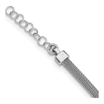 Sterling Silver Twisted Necklace – view 3