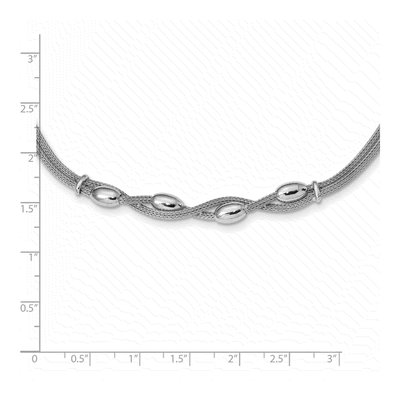 Sterling Silver Twisted Necklace – view 5