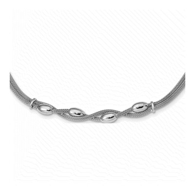 Sterling Silver Twisted Necklace