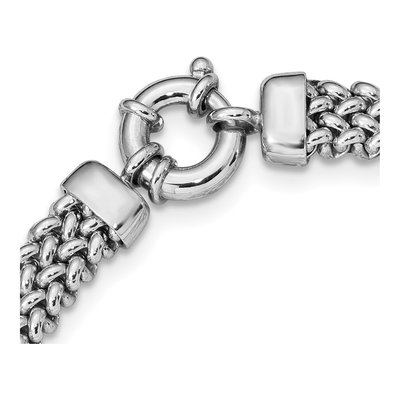 Sterling Silver Fancy Link Necklace – view 2