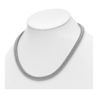 Sterling Silver Fancy Link Necklace – view 4