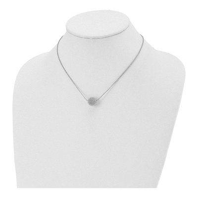 Sterling Silver Diamond-Cut Necklace – view 3