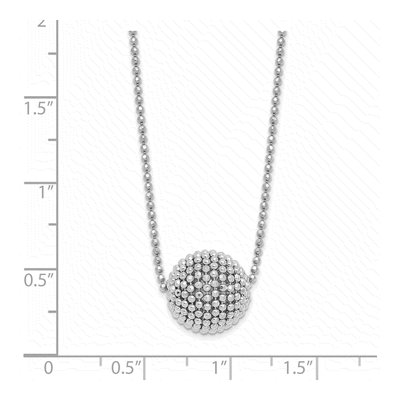Sterling Silver Diamond-Cut Necklace – view 4