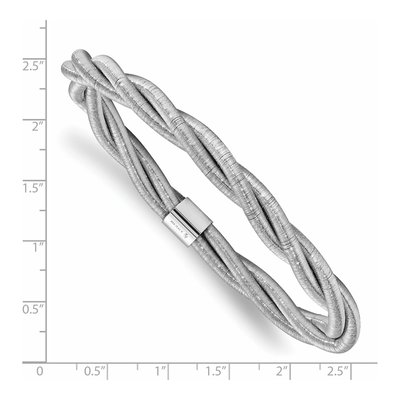 Sterling Silver Twisted Slip-On Bangle Bracelet – view 2