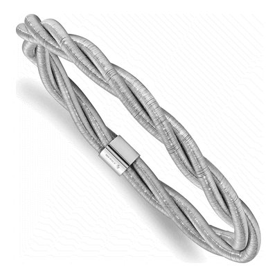 Sterling Silver Twisted Slip-On Bangle Bracelet