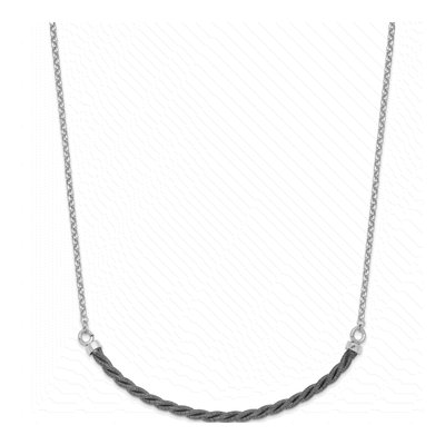 Sterling Silver Bar Necklace – view 2