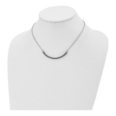 Sterling Silver Bar Necklace – view 4