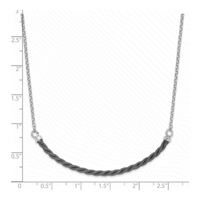 Sterling Silver Bar Necklace – view 5