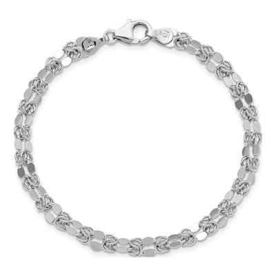 Sterling Silver Fancy Link Bracelet – view 4