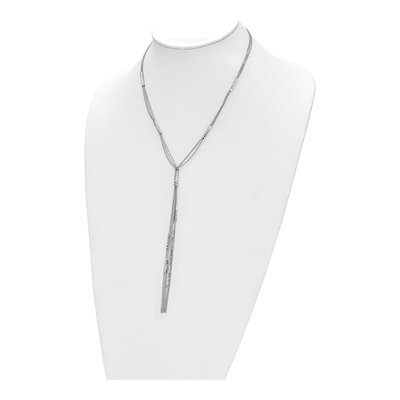 Sterling Silver Textured Fancy Necklace – view 5