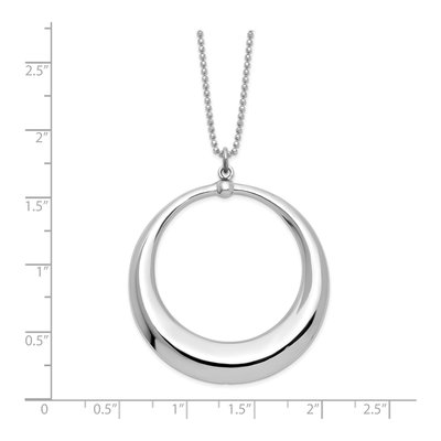 Sterling Silver Circle Necklace – view 5