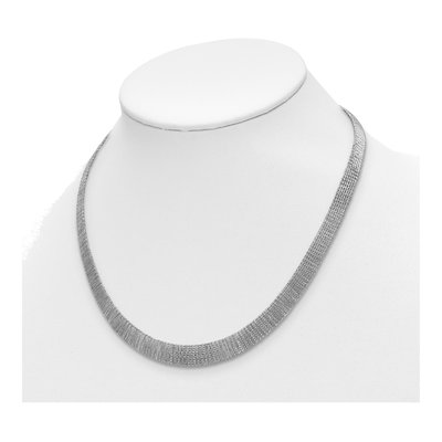 Sterling Silver Mesh Necklace – view 3
