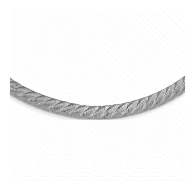 Sterling Silver Textured Mesh Necklace