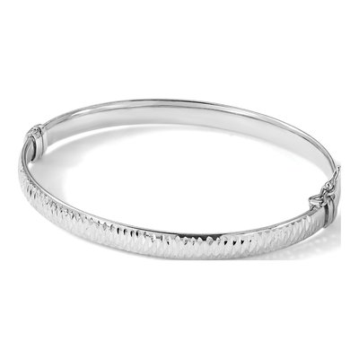 Sterling Silver Bangle Bracelet – view 5