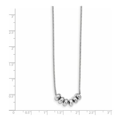 Sterling Silver Adjustable Box Necklace – view 3
