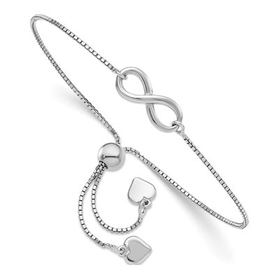 Sterling Silver Infinity Adjustable Bracelet