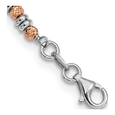 Gold-Plated Sterling Silver Beaded Necklace – view 2