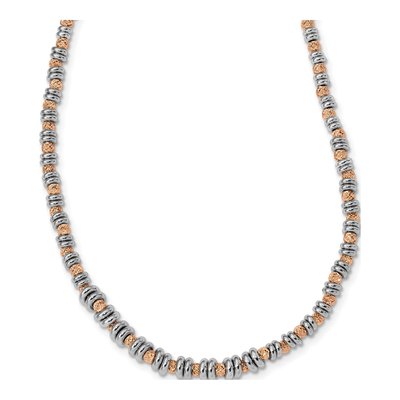 Gold-Plated Sterling Silver Beaded Necklace