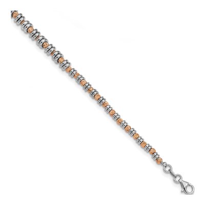 Gold-Plated Sterling Silver Beaded Bracelet