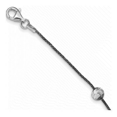 Sterling Silver Ruthenium Necklace – view 2