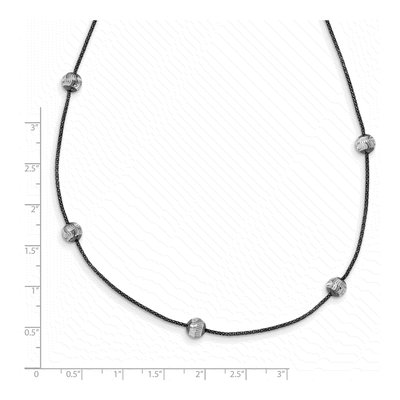 Sterling Silver Ruthenium Necklace – view 4
