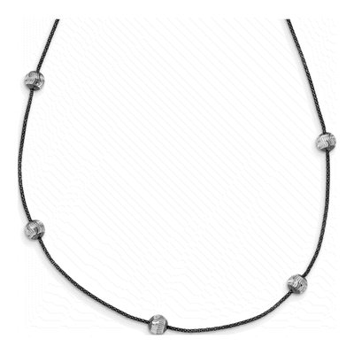 Sterling Silver Ruthenium Necklace