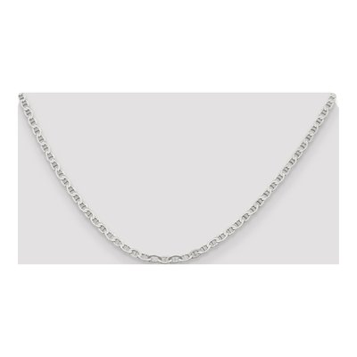 Sterling Silver 3.1mm Semi-Solid Flat Anchor Chain – view 4