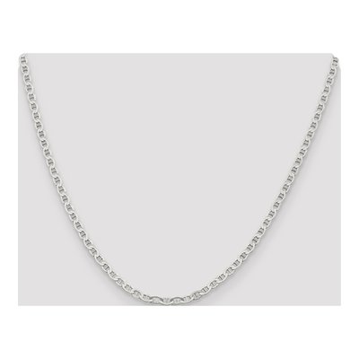 Sterling Silver 3.1mm Semi-Solid Flat Anchor Chain – view 4