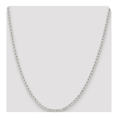 Sterling Silver 3.1mm Semi-Solid Flat Anchor Chain – view 4
