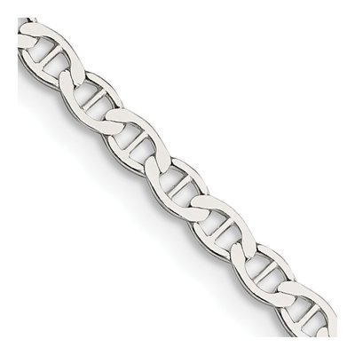 Sterling Silver 3.1mm Semi-Solid Flat Anchor Chain