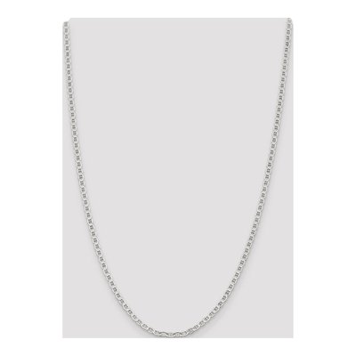 Sterling Silver 3.1mm Semi-Solid Flat Anchor Chain – view 4