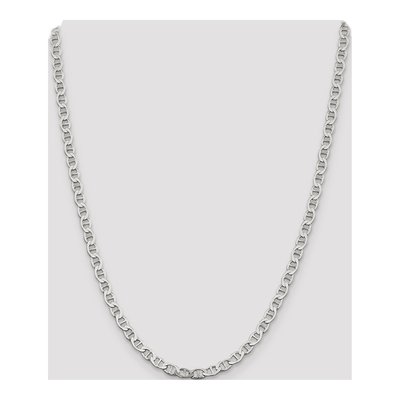 Sterling Silver 4.75mm Semi-Solid Flat Anchor Chain – view 4