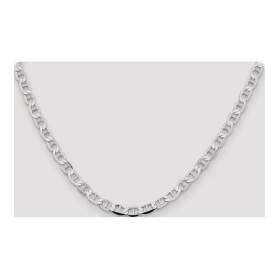Sterling Silver 5.7mm Semi-Solid Flat Anchor Chain – view 4