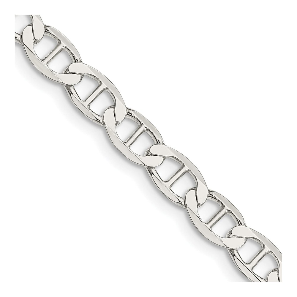 Sterling Silver 5.7mm Flat Anchor Chain Necklace
