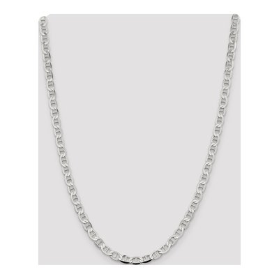 Sterling Silver 5.7mm Semi-Solid Flat Anchor Chain – view 4