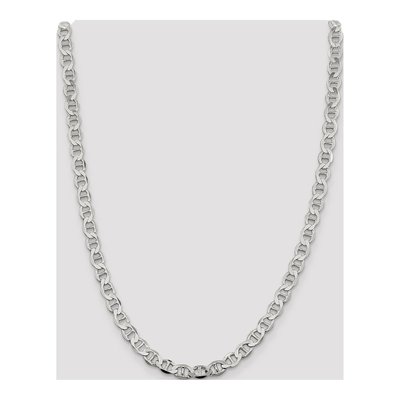 Sterling Silver 7.1mm Semi-Solid Flat Anchor Chain – view 4