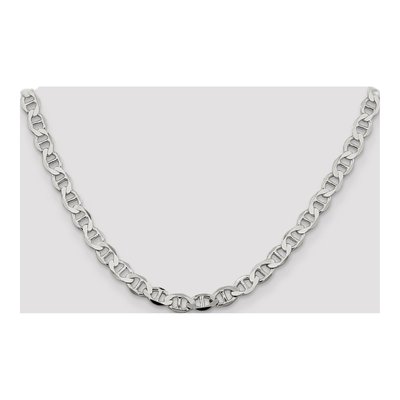 Sterling Silver 8.9mm Semi-Solid Flat Anchor Chain – view 4