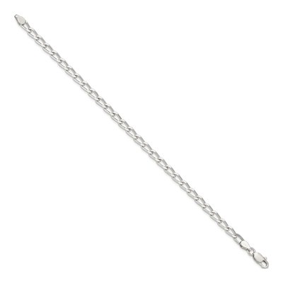 Sterling Silver 4.3mm Open Link Chain Bracelet – view 2