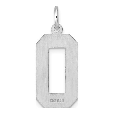 Sterling Silver Number 0 Charm – view 5