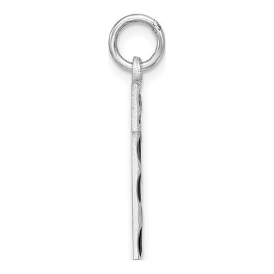 Sterling Silver Diamond-Cut Number 1 Pendant – view 3