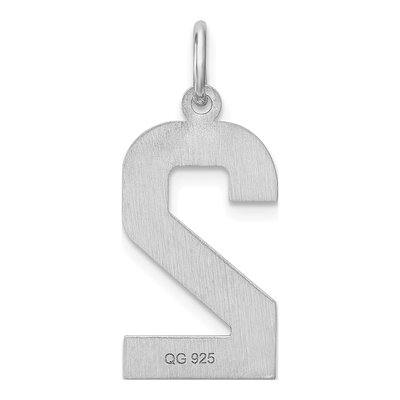 Sterling Silver Number 2 Charm – view 5