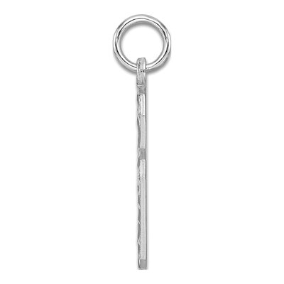 Sterling Silver Diamond-Cut Number 6 Charm – view 3