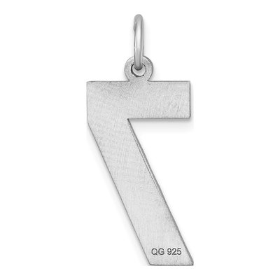 Sterling Silver Number 7 Charm – view 5
