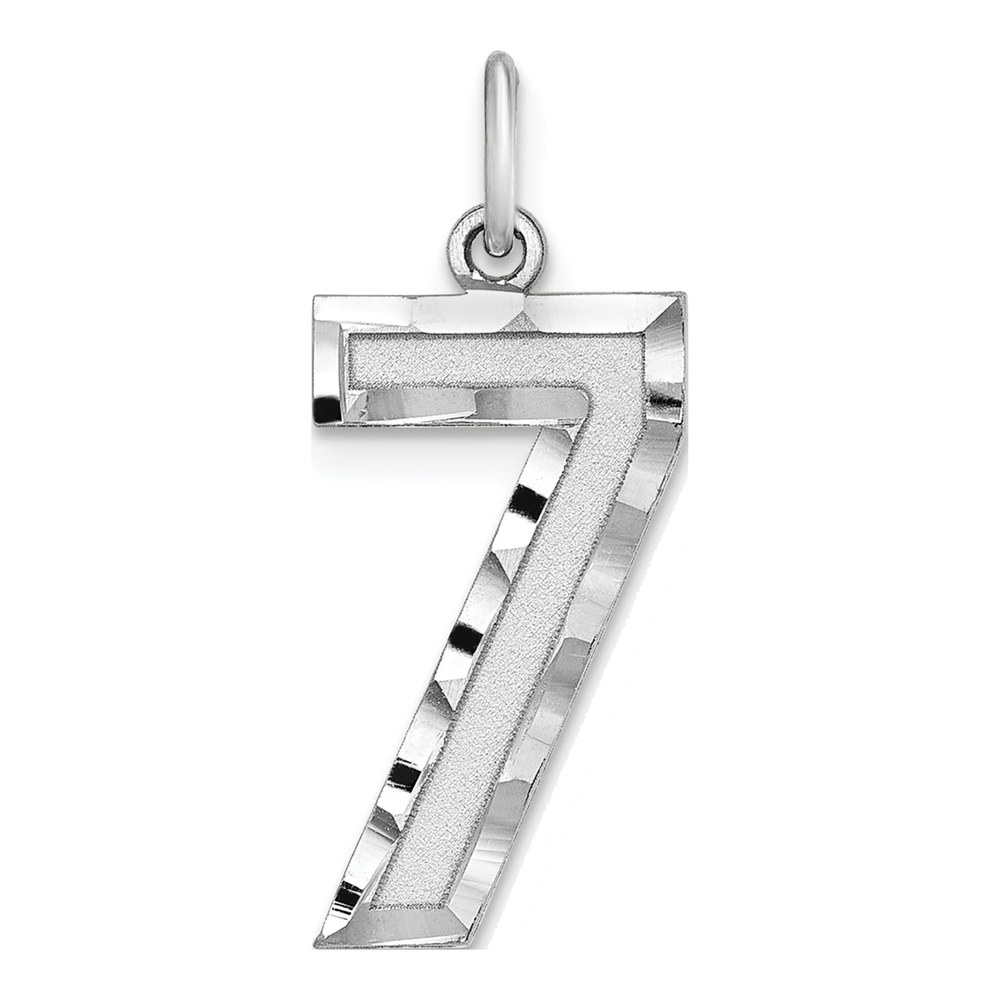 Sterling Silver Number 7 Charm