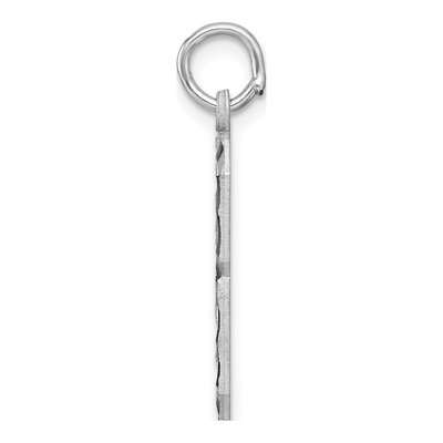 Sterling Silver Diamond-Cut Number 8 Charm – view 3